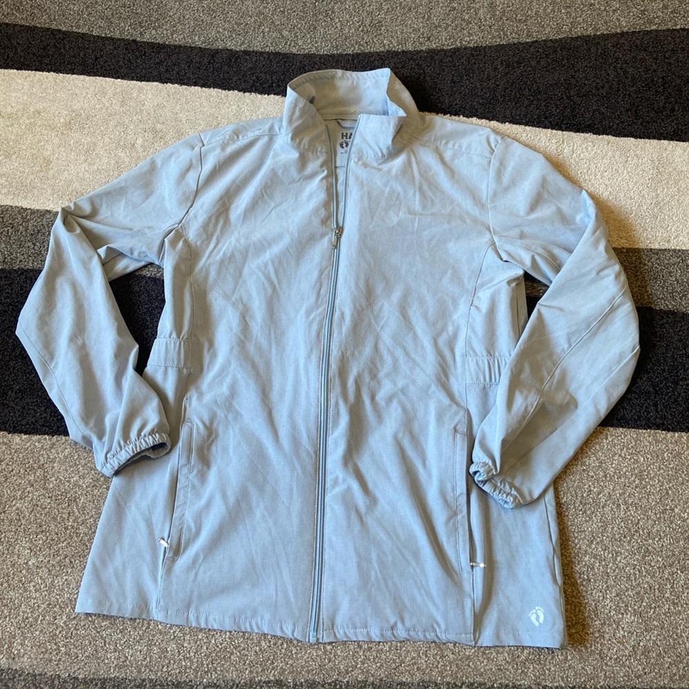 Hang Ten Womens Hybrid Jacket Water Repellant UPF 50+ (Gray, L)